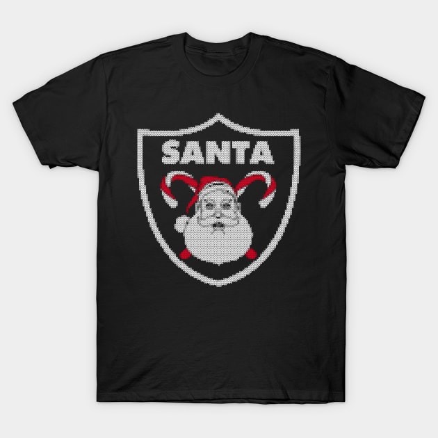 santa face ugly christmas T-Shirt by crackdesign